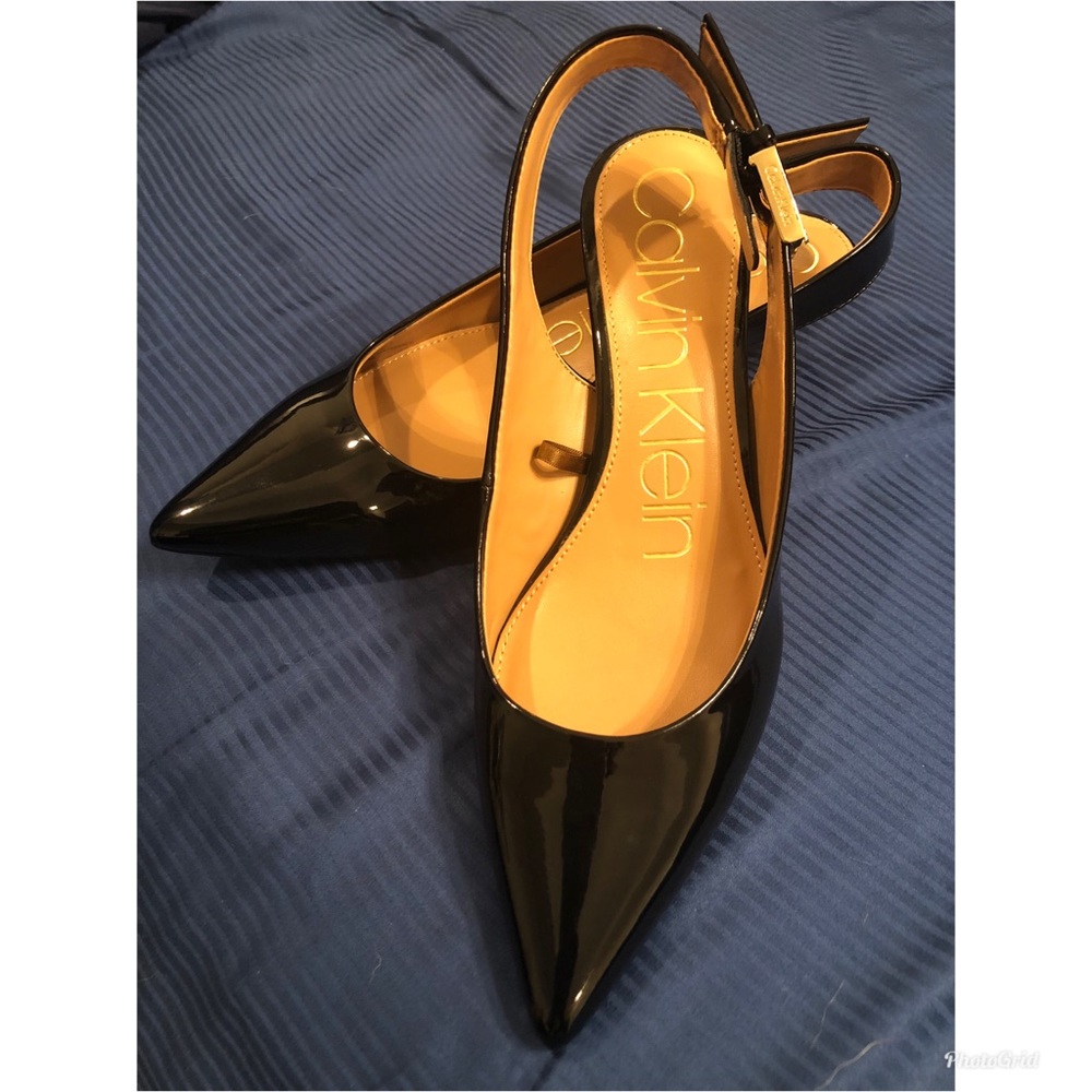 Calvin Klein Luka Leather pointed toe